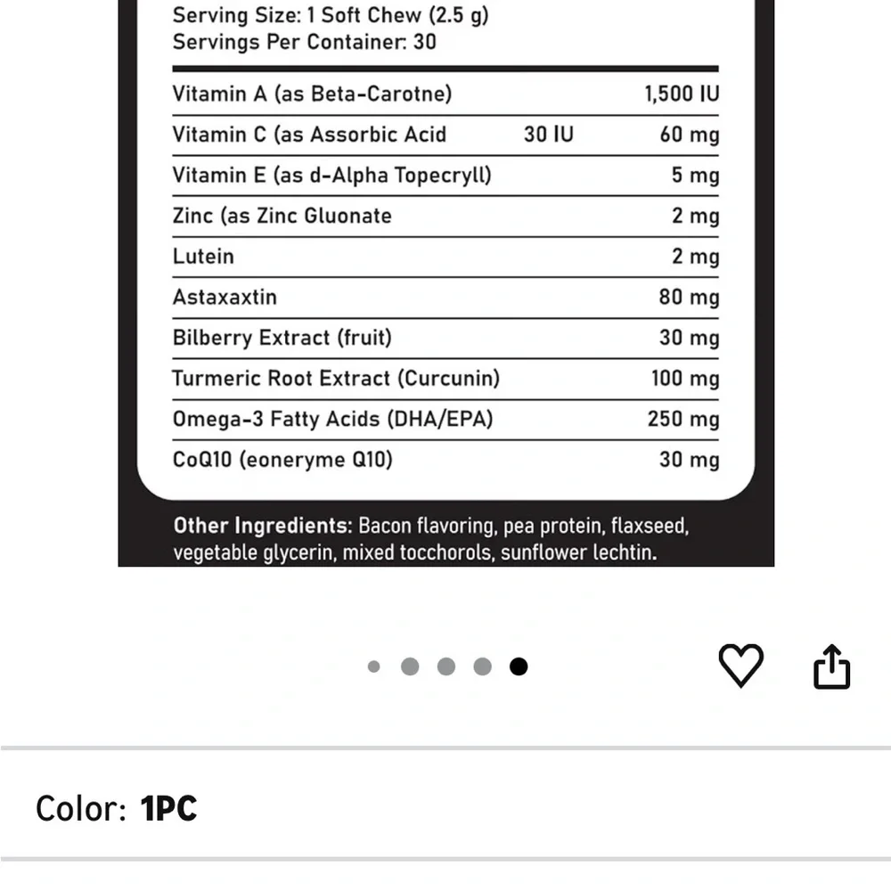 Vision Chew for Dogs - Black